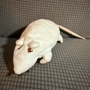 Ikea Gosig Ratta White Rat Mouse Plush 8” Rodent Lightly Stuffed Animal No Tag